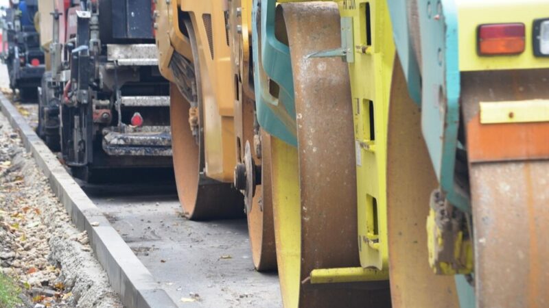 Zaawansowane prace budowlane na ul. Obwodowej w Giżycku