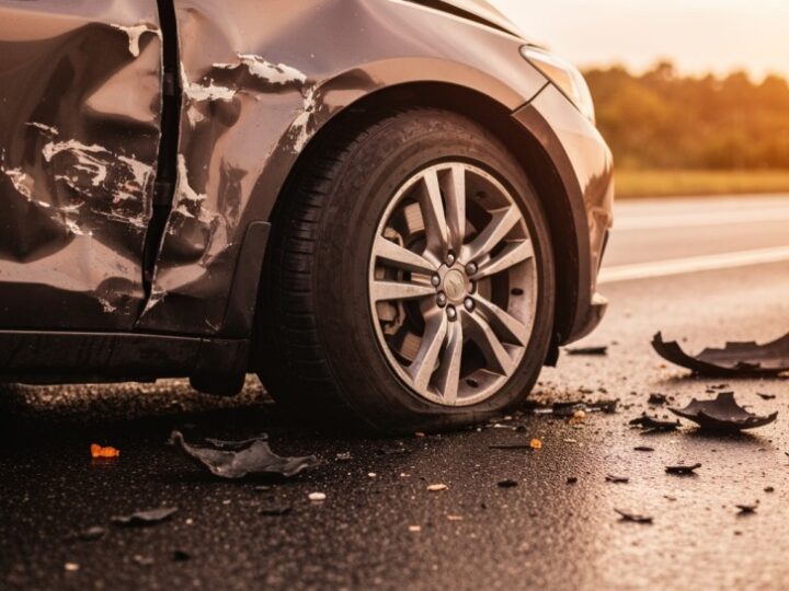 Cysterna w rowie po próbie uniknięcia zderzenia z dzikim zwierzęciem