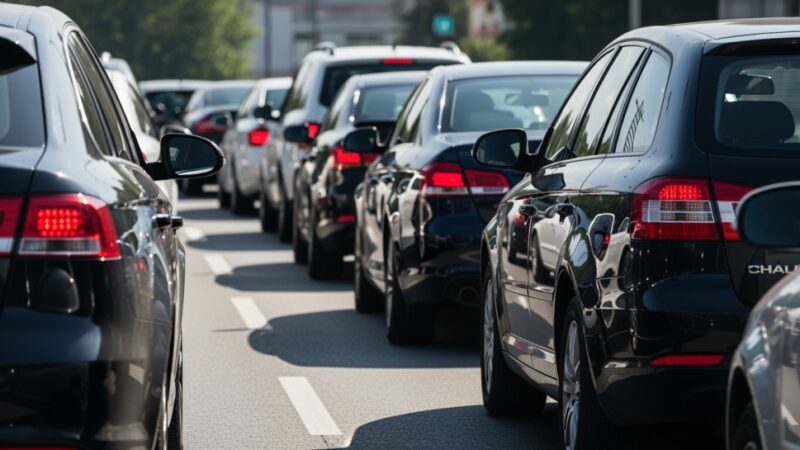 Utrudnienia drogowe w Rynie z powodu Drogi Krzyżowej